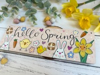 Image 4 of Hello Spring Medium Plaque 