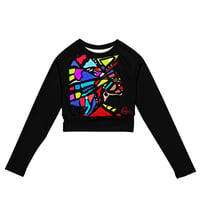 Image 2 of Recycled long-sleeve crop top