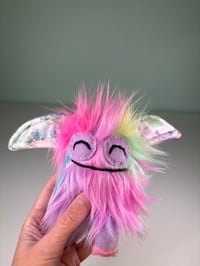 Image 2 of Weighted Mini Critter Monster - Neon Patch Fur