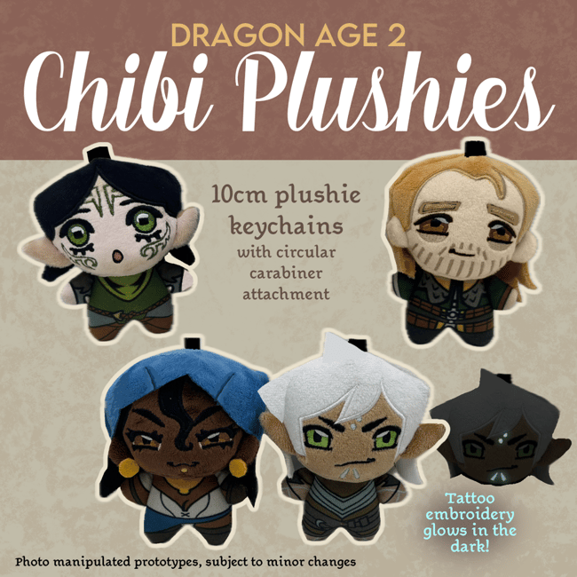 DA2 Plushie Keychains