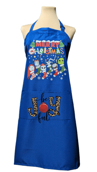 Image 1 of Nightmare before Christmas Apron (blue)
