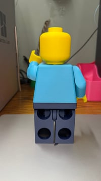 Image 5 of Custom Brick Style Mega Figure – Custom Business Mascot - 3D Printed Gift