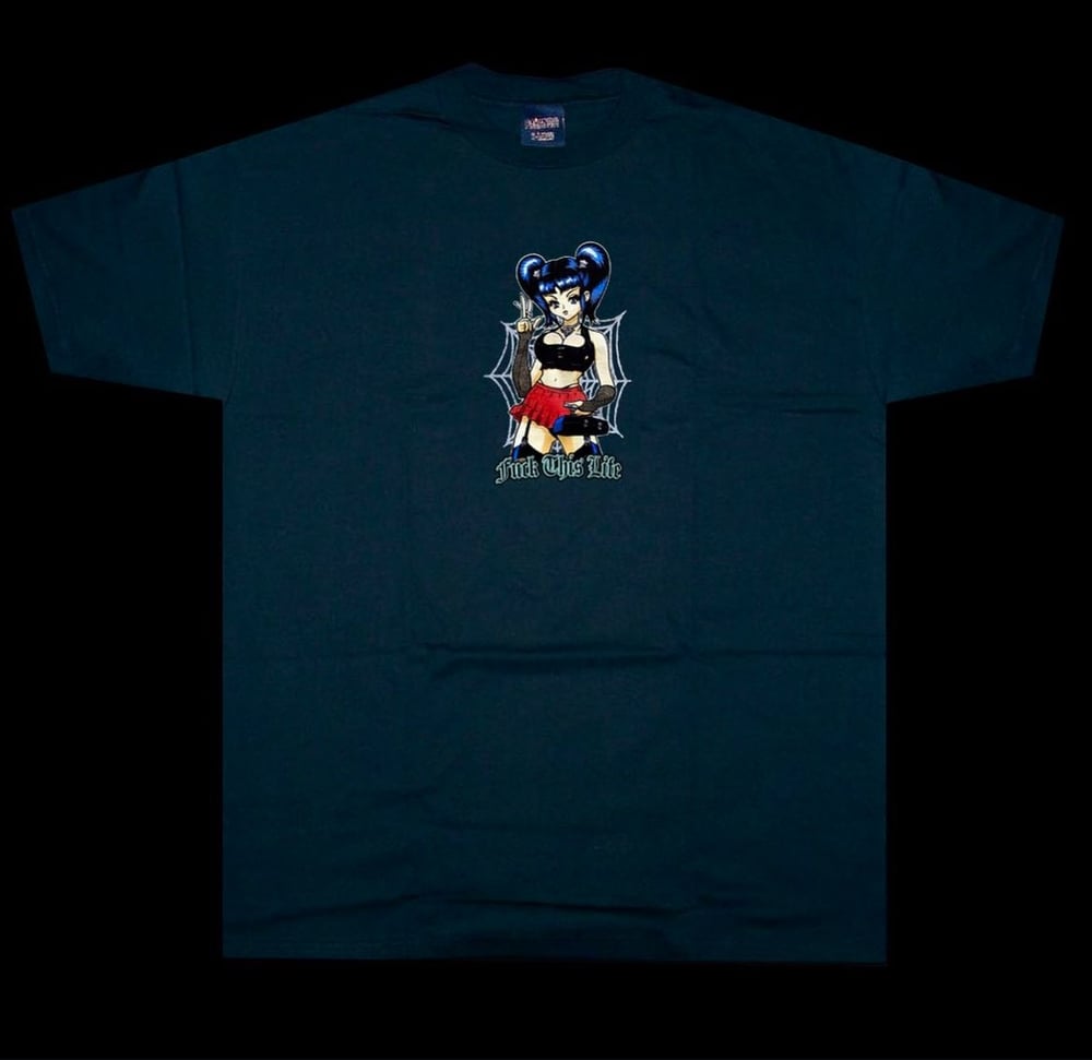 School Girl Raven Tee (BLACK)