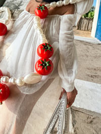 Image 4 of TOMATO PEARL NECKLACE 