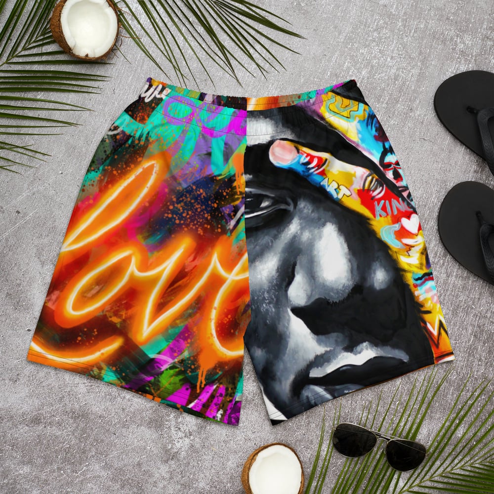 Image of Men's Recycled Athletic Shorts - Love