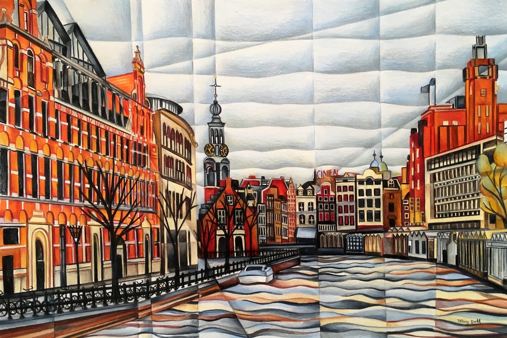 Image of By the Flower Market- Amsterdam print 