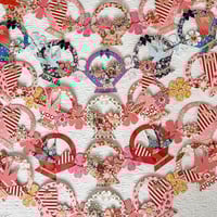 Image 2 of Baskets of Hearts & Birds Swag  III