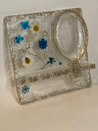 Image 3 of No Spill Spoon Rest Blue