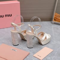 Image 19 of Miúmiu Crystal Block Heels