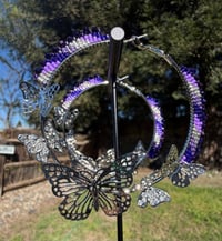 Pretty in Purple Hoop Earrings