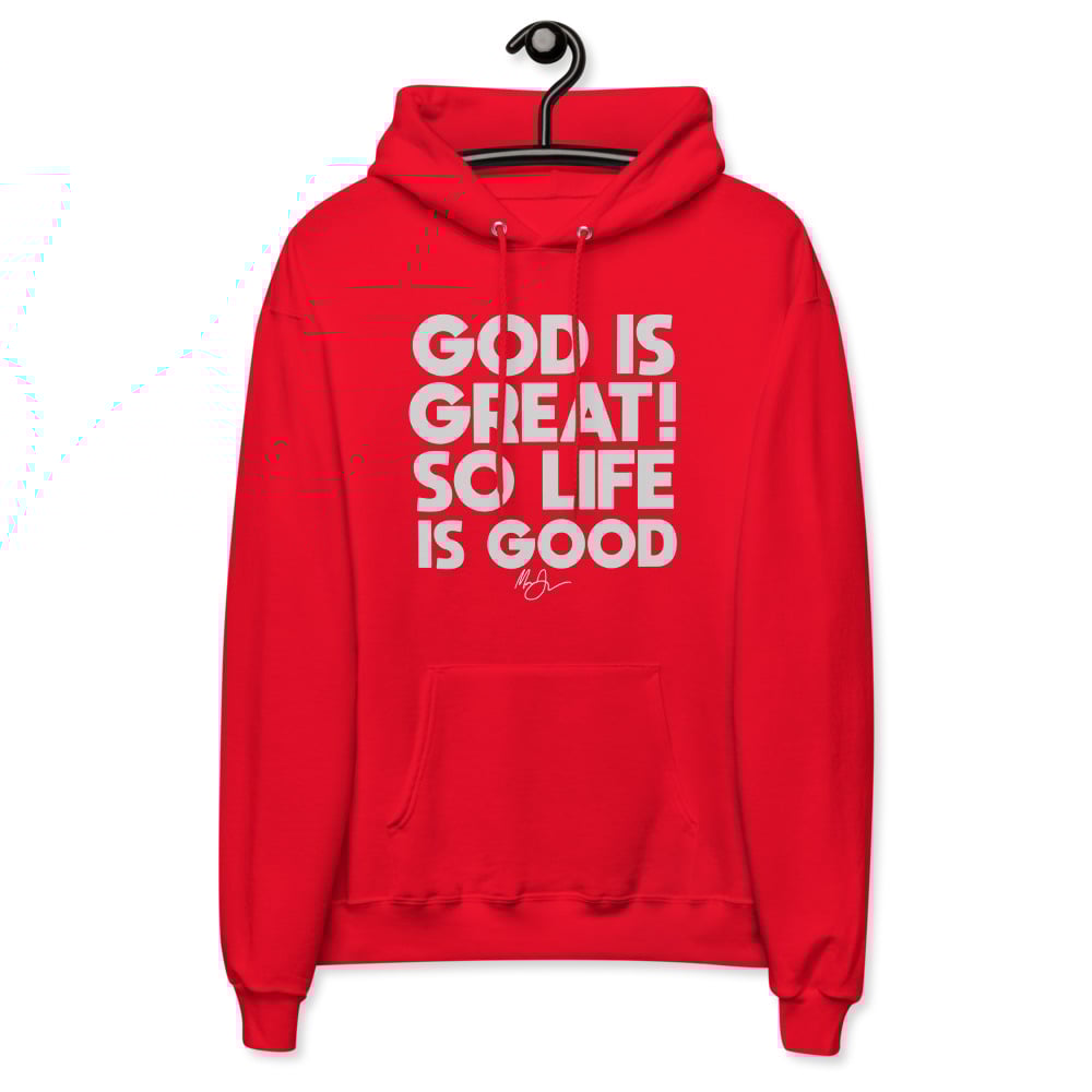 Image of GREAT GOD UNISEX fleece hoodie