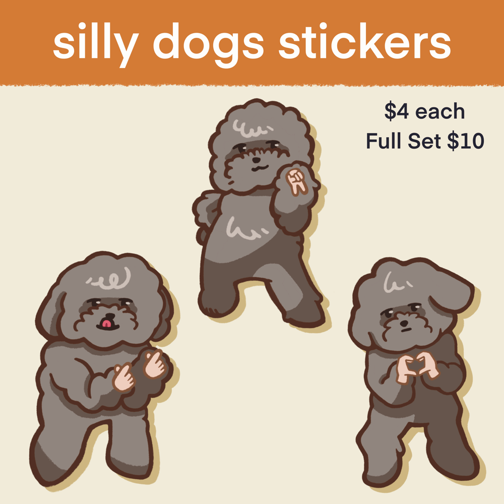 Image of Silly Dog Stickers