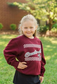 Youth maroon crewneck