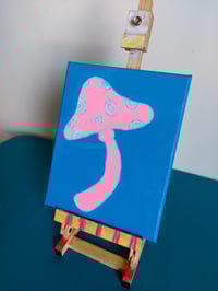 Image 3 of Pink & Blue Mushroom