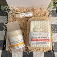 Image 1 of The Worker Bee Wild Honeysuckle Honeybee Butter Bar Self Care Box