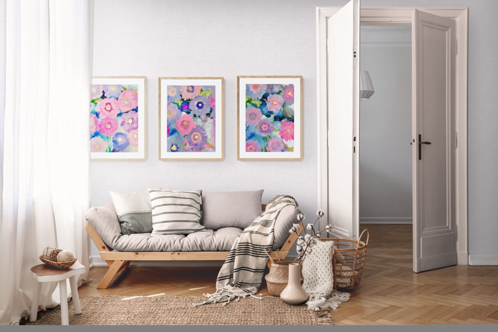 Image of Happy Florals (set of three) 