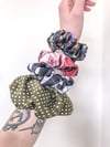 Patterned Satin Scrunchies