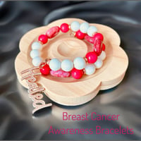 Image 1 of Breast Cancer Awareness Bracelets 