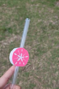 Sand Dollar Straw Topper 