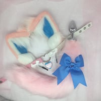 Wht/Pink Cat Kitten PetPlay Set