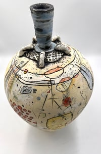 Image 3 of Pale Yellow and Cream Vessel- Cynthia Marks