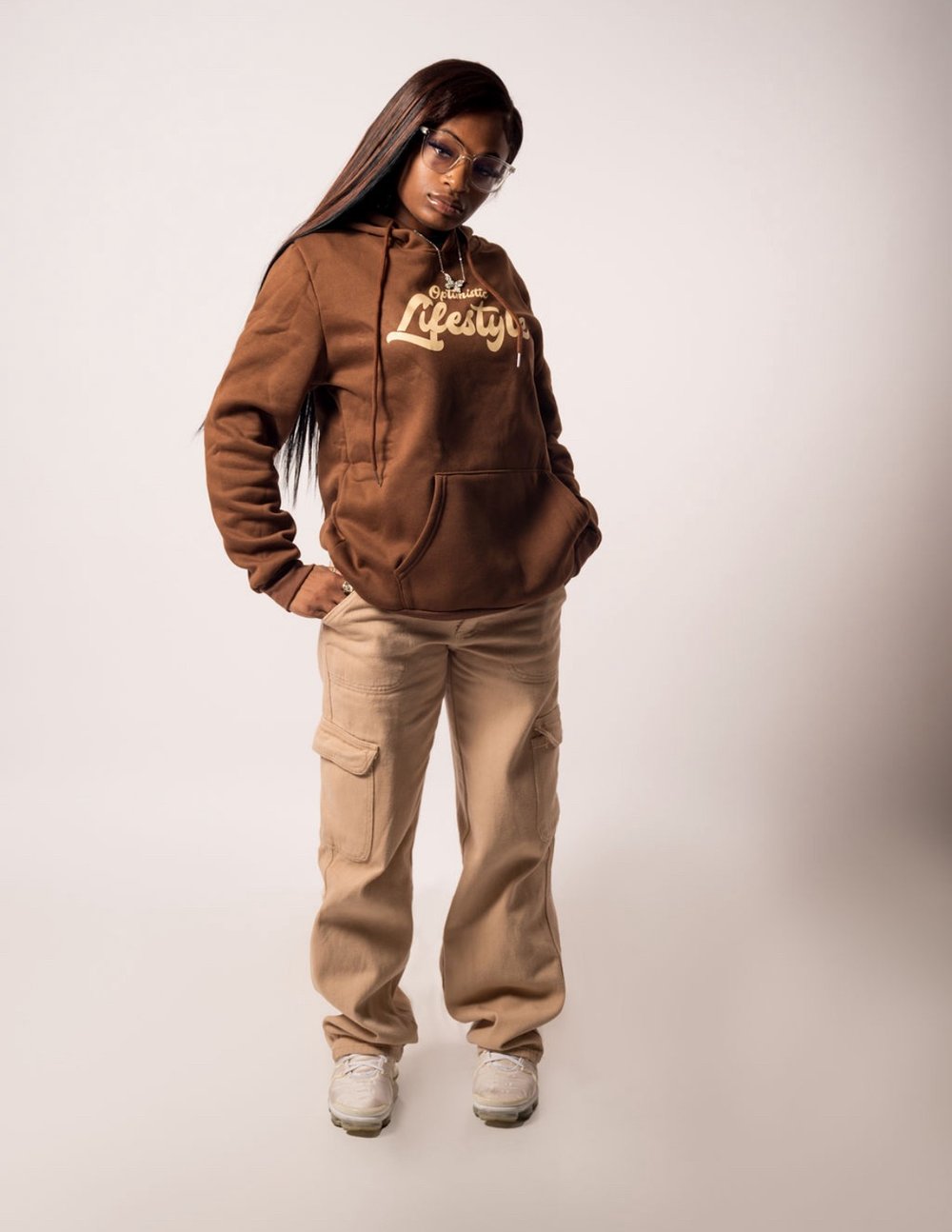 Brown unisex  OL Hoodie 