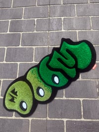 Image 4 of MF DOOM RUG - GREEN