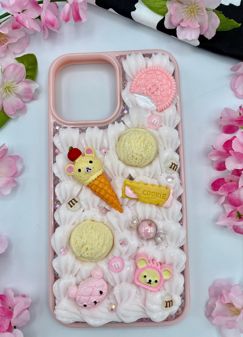 Image of iPhone 13 Pro Max - Pink Bear Decoden Case