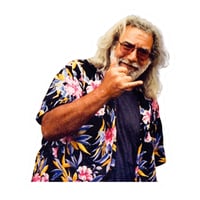 Jerry Garcia Shaka 3” Stickers