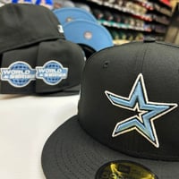 Image 1 of New Era 59Fifty Black Sky Blue WS05