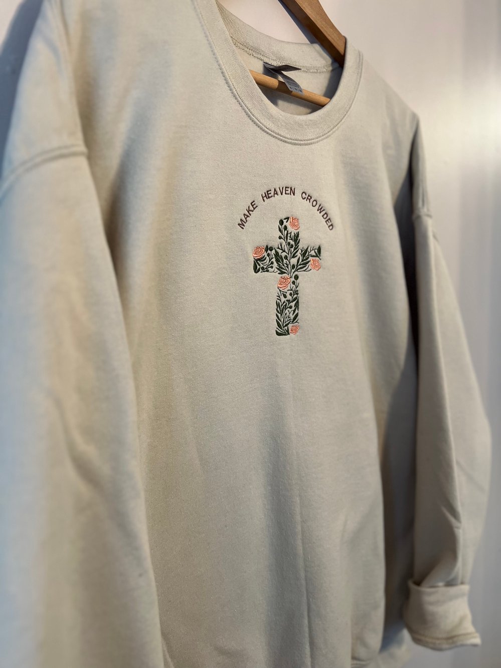 Image of Floral cross crewneck 
