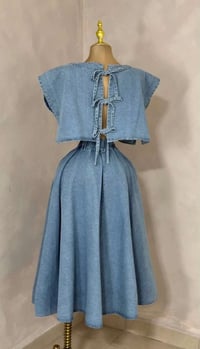Image 3 of Kate denim skirt set
