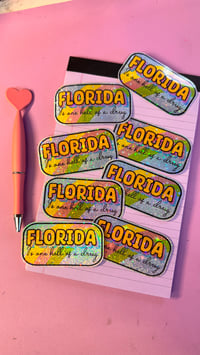 Image 3 of Florida Holo Glitter Sticker