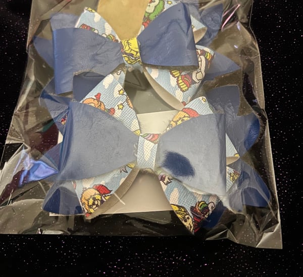 Image of 4" Character Leather Bows