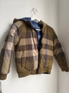 Burberry plaid reversible jacket