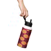 Image 3 of Stainless steel water bottle with a straw lid