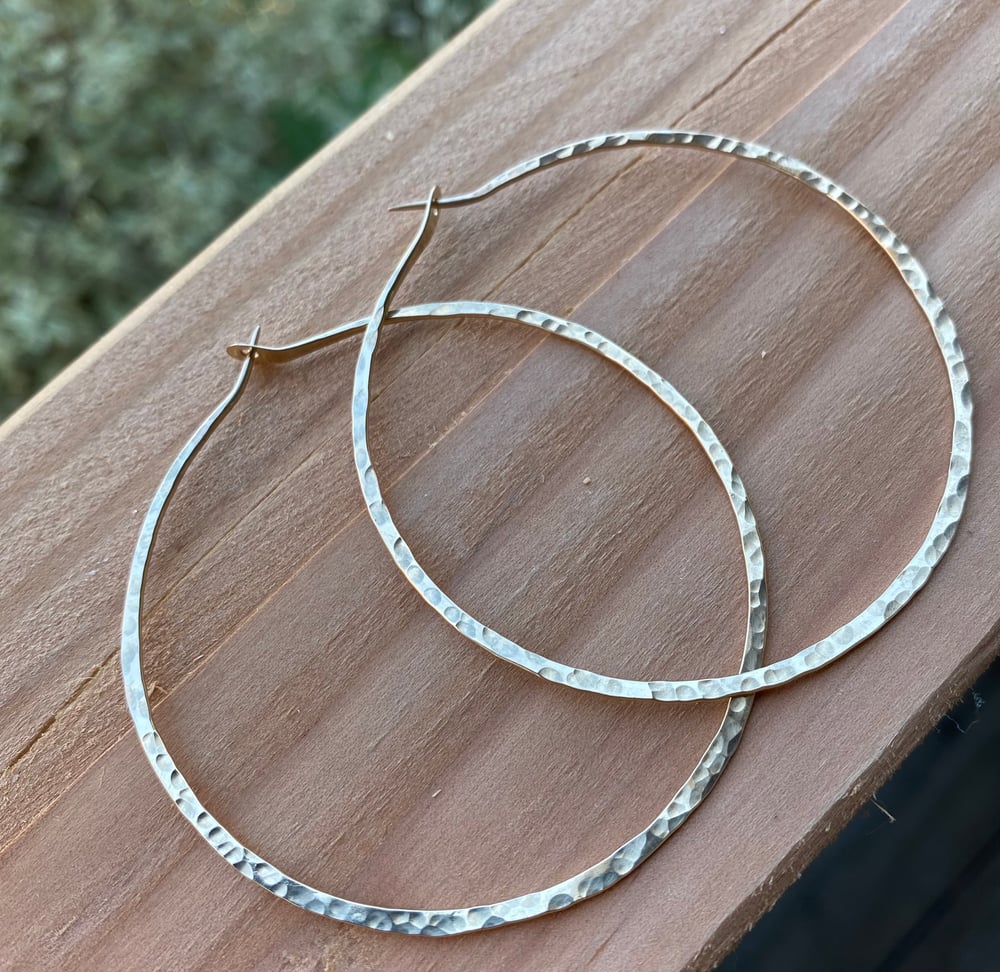 Image of Large Gold Filled Hoops