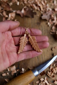 Image 5 of Fern Leaf~ Earrings 