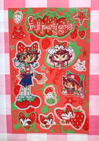 Image 2 of Fruit Party Girls Sticker Sheets