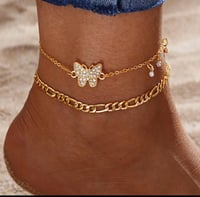 Image 2 of Gold Vintage Anklets