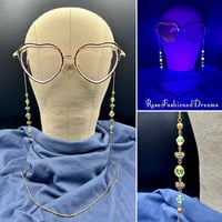 Image 1 of Love Is Love Uranium Accented Eyeglass Chain