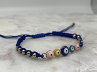 Image 2 of COLORFUL EYE BRACELETS blue
