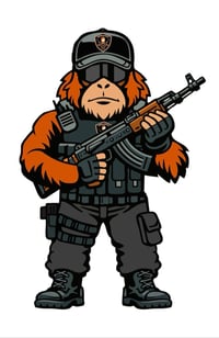 Image 3 of RBG 🦧 Security 3’ Vinyl Stickers