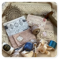 Image 3 of Vintage french Boudoir box full of vintage french sewing notions