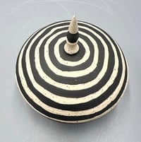 Image 1 of Black & White Ripple Jar- Kim Khamo