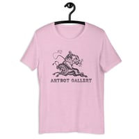 Image 2 of Artbot Horse Fly Printed in Black Unisex t-shirt