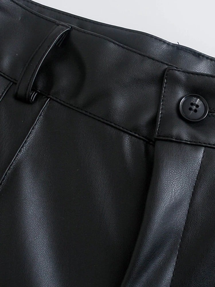 Image of ‘Faux Leather Trousers’