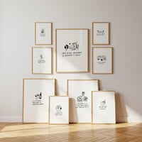 Image 1 of Line art “simple happy things” 