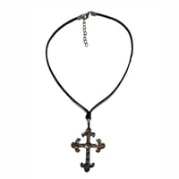 90s Cord Cross Necklace 