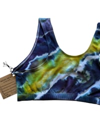 Image 7 of S (34) Cotton-Blend Tank Bralette in Sublime Geode Ice Dye